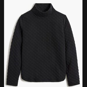 J. Crew - Quilted mockneck pullover